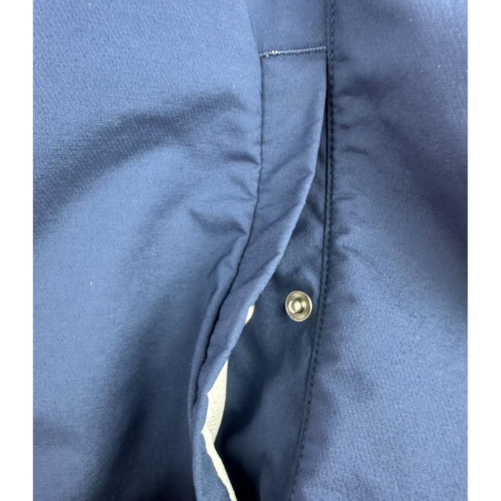 Polo Golf Ralph Lauren Men's Large Vest Blue White Full Zip Y2K Golf Windbreaker - Picture 7 of 16